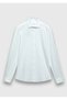 White Plain Regular Fit Long Casual Cotton Blend Shirt - 6