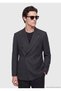 Black Relaxed Fit 100% Linen Jacket - 3