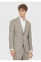 Mink Patterned Zeroweight Slim Fit Wool Blend Suit