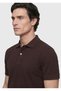 Plum Plain Polo Neck 100% Cotton T-Shirt - 2