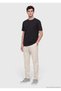 Black Plain Cotton Blend T-Shirt - 4