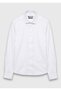 White Plain Regular Fit Long Woven Classic 100% Cotton Shirt - 6