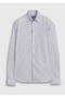 Indigo Casual Fit Long Woven Casual 100% Cotton Shirt - 7