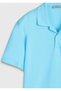 Turquoise Plain 100% Cotton T-Shirt - 8