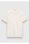 Light Gray Plain Cotton Blend T-Shirt - 6