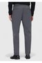 Gray Plain Woven Jogging Fit Casual Cotton Blended Trousers - 5