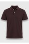 Plum Plain Polo Neck 100% Cotton T-Shirt - 5