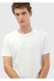 White Printed Crew Neck 100% Cotton T-Shirt - 3