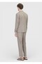 Mink Patterned Zeroweight Slim Fit Wool Blend Suit - 5