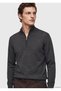 Anthracite Bato Collar Plain Knitted Wool Blended Sweater - 4