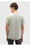 Light Gray Printed Crew Neck 100% Cotton T-Shirt - 4