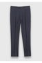 Navy Blue Striped Zeroweight Slim Fit 100% Wool Suit - 7