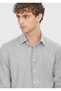 Black Casual Fit Long Woven Casual Cotton Blend Shirt - 3