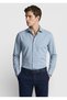 Blue Plain Regular Fit Woven Classic Shirt