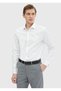 White Plain Regular Fit Long Woven Classic 100% Cotton Shirt