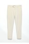 Bej Düz Örme Regular Fit Casual Pantolon - 5