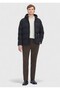 Black Regular Fit Hooded Woven Coat - 2