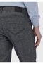 Anthracite Plain Woven Slim Fit Casual Cotton Blended Trousers - 4