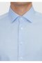 Blue Regular Fit Long Woven Classic 100% Cotton Shirt - 5