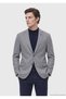 Gray Plain Regular Fit 100% Cashmere Jacket