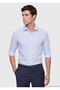 Blue Striped Regular Fit Long Woven Classic 100% Cotton Shirt