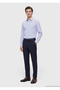 Blue Striped Casual Fit Long Woven Casual 100% Cotton Shirt - 3