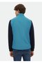 Turquoise Regular Fit High Collar Woven Sports Vest - 5