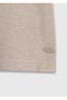 Beige Plain 100% Cotton T-Shirt - 7