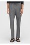 Dark Gray Plain Woven Jogging Fit Casual Trousers - 2