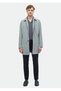Gray Regular Fit Shirt Collar Casual Woven Overcoat - 2