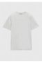 Beige Plain Crew Neck 100% Cotton T-Shirt - 6