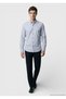 Gray Plain Regular Fit Long Woven Casual 100% Cotton Shirt - 2