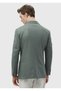 Light Green Plain Shirt Shoulder Slim Fit Wool Blend Jacket - 6