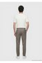 Ecru Crew Neck Plain Knit Knitwear - 4