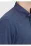 Light Navy Blue Checkered Casual Fit Long Woven Casual 100% Cotton Shirt - 4