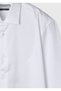 White Micro Regular Fit Long Woven Classic 100% Cotton Shirt - 7