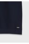 Navy Blue Jacquard 100% Cotton T-Shirt - 8