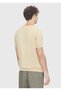 Yellow Crew Neck Plain Knit 100% Cotton Knitwear - 4