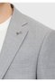 Gray Plain Modern Fit 100% Wool Suit - 4