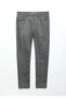 Anthracite Plain Woven Slim Fit Casual Cotton Blended Trousers - 6