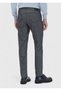 Anthracite Plain Woven Slim Fit Casual Cotton Blended Trousers - 5