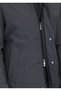 Anthracite Regular Fit High Collar Woven Coat - 8