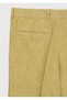 Oil Green Plain Woven Regular Fit Casual 100% Linen Trousers - 8
