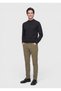 Light Green Plain Woven Slim Fit Velvet Casual Cotton Blended Pants