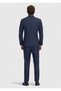 Navy Blue Plain Zeroweight Slim Fit Wool Blended Suit - 7