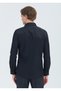 Black Plain Slim Fit Long Woven Classic 100% Cotton Shirt - 4