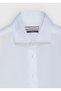 White Plain Casual Fit Long Woven Casual 100% Cotton Shirt - 5