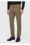 Light Green Plain Woven Slim Fit Velvet Casual Cotton Blended Pants - 2