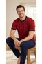 Men's Short Sleeve Pajama Set – Modern Design Comfortable Home Wear Set 18-86 - 4
