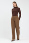 Wide Leg Maxi Length Fabric Pants - 2